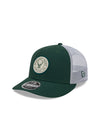 New Era 9Fifty Circle Logo Mesh Milwaukee Bucks Snapback Hat