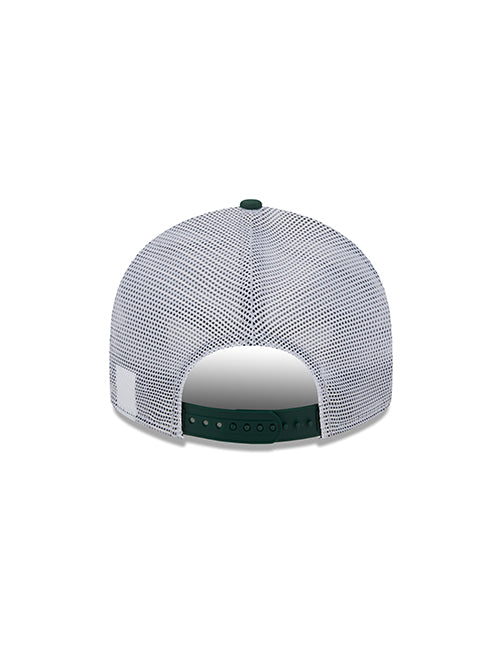 New Era 9Fifty Circle Logo Mesh Milwaukee Bucks Snapback Hat-back 