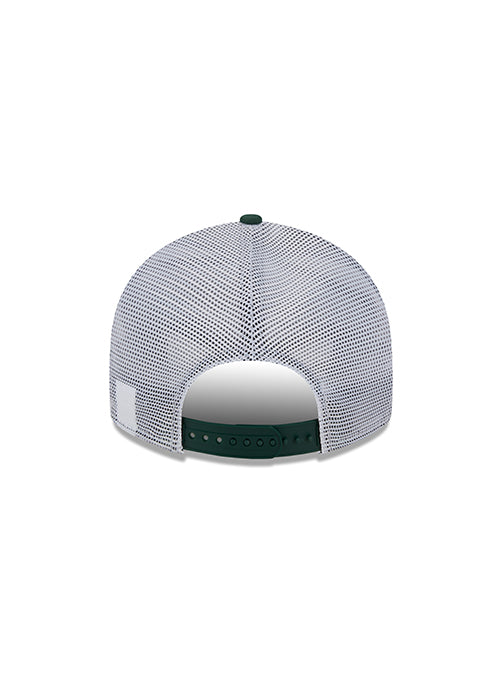 New Era 9Fifty Circle Logo Mesh Milwaukee Bucks Snapback Hat-back 