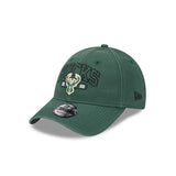 New Era 9Forty Outline Milwaukee Bucks Adjustable Hat- Angled Left Side VIew