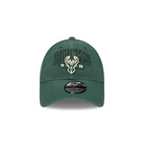 New Era 9Forty Outline Milwaukee Bucks Adjustable Hat-Front VIew