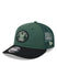 New Era 9FIfty Circle Patch Mesh Milwaukee Bucks Snapback Hat in Green and Black - Angled Left Side View