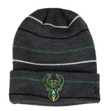 Youth New Era Cuff Rowed Milwaukee Bucks Knit Hat