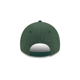 Youth Girls New Era 9twenty Script Green Milwaukee Bucks Adjustable Hat - Back View