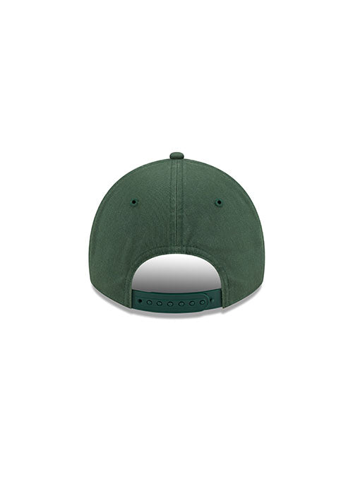 Youth Girls New Era 9twenty Script Green Milwaukee Bucks Adjustable Hat - Back View