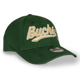 Youth Girls New Era 9Forty Cheer Bucks Milwaukee Bucks Snapback Hat-angled right 