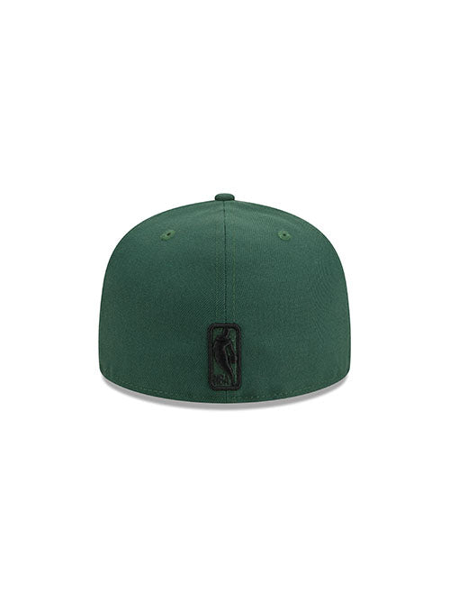 New Era 59Fifty Milwaukee Text Green Milwaukee Bucks Fitted Hat - Back View