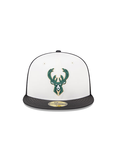 New Era 59Fifty Satin Icon Milwaukee Bucks Fitted Hat