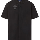 Magna-Ready Adaptive Black Pique Knit Milwaukee Bucks Short Sleeve Polo with Magnetic Closures