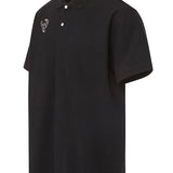 Magna-Ready Adaptive Black Pique Knit Milwaukee Bucks Short Sleeve Polo with Magnetic Closures