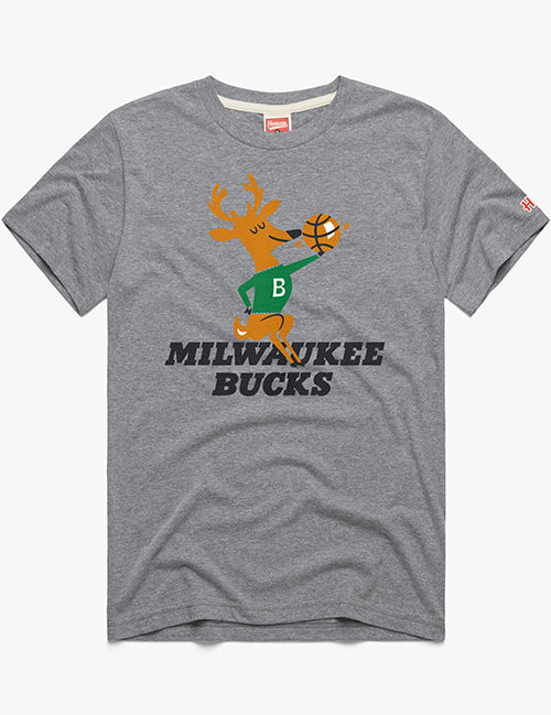 Homage HWC '68 Grey Milwaukee Bucks T-Shirt