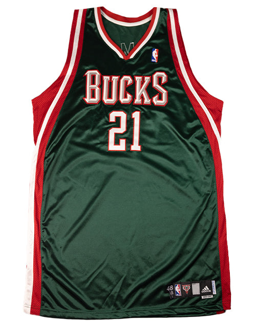 Signed Road 2006-08 Bobby Simmons Milwaukee Bucks Authentic Jersey-front