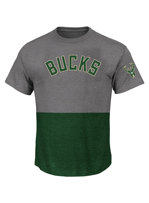 Big & Tall Profile Split Poly Milwaukee Bucks T Shirt