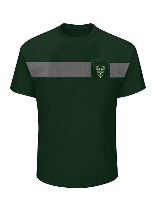 Big & Tall Profile Pieced Body Pocket Milwaukee Bucks T Shirt