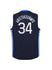 Youth Nike Giannis Antetokounmpo Greece Olympic Swingman Jersey in Black and Blue - Back View