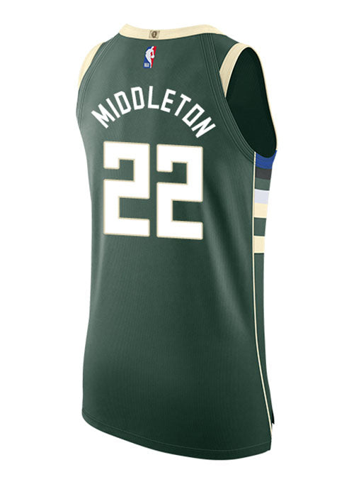 Unisex Nike Khris Middleton Hunter Green Milwaukee Bucks 2022/23 Swingman Jersey - Icon Edition, Men's, Size: Medium