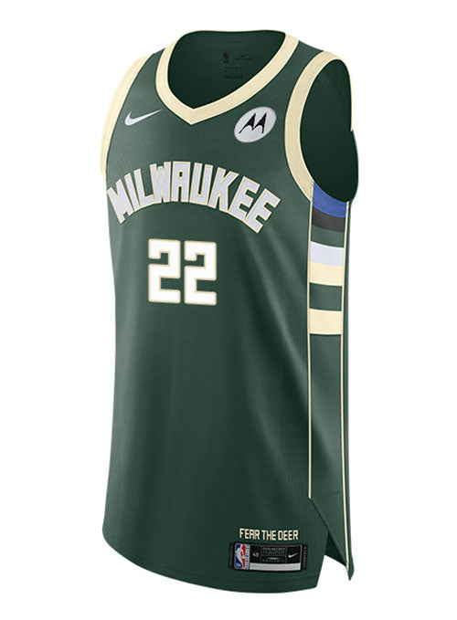 Nike 2022 Icon Edition Khris Middleton Milwaukee Bucks Authentic Jerse ...