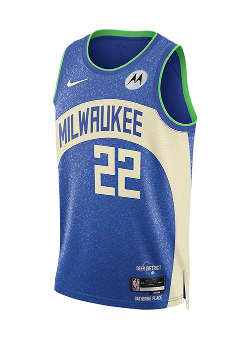 Nike 2023-24 City Edition Khris Middleton Milwaukee Bucks Swingman Jer ...