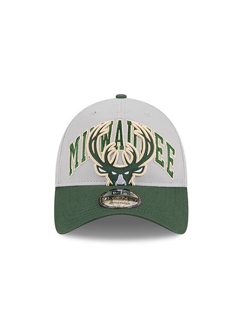 New Era 9Twenty Tip Off 2023 Milwaukee Bucks Adjustable Hat-front 