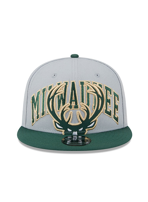 New Era 9FIfty Tip Off 2023 Milwaukee Bucks Snapback Hat-front 