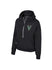 Women's Margo Black Milwaukee Bucks 1/2 Zip Hooded Sweatshirt- front