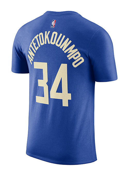 Nike 2023-24 City Edition Giannis Antetokounmpo Milwaukee Bucks T-Shirt-back 
