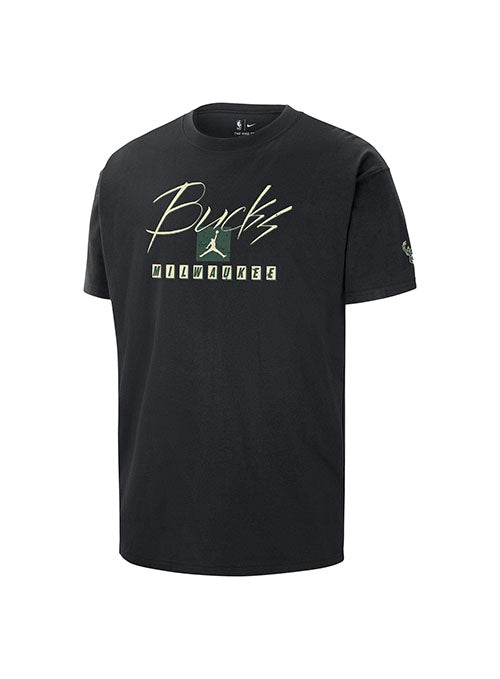 Nike Courtside Statement Max90 Milwaukee Bucks t-Shirt - Front View