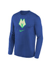 Youth Nike 2023-24 City Edition On-Court Pregame Milwaukee Bucks Long Sleeve T-Shirt