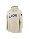 Youth Nike 2023-24 City Edition Courtside Club Milwaukee Bucks Hooded Sweatshirt-front 