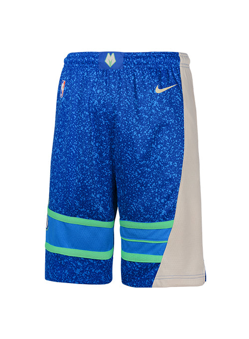 Youth Nike 2023-24 City Edition Milwaukee Bucks Swingman Shorts- front 