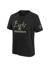 Youth Nike Courtside Statement Max90 Milwaukee Bucks T-Shirt in Black - Front View