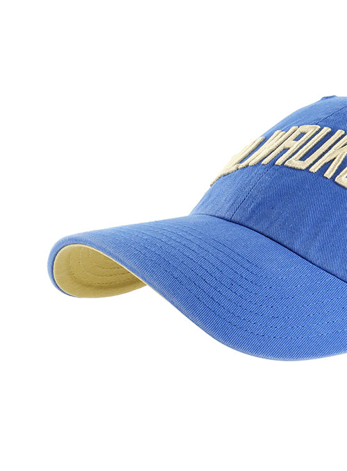 '47 Brand 2023-24 City Edition Clean Up Blue Milwaukee Bucks Adjustable Hat- underbill 