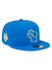 New Era 2023-24 City Edition 59Fifty Alternate Blue Milwaukee Bucks Fitted Hat- angled right 