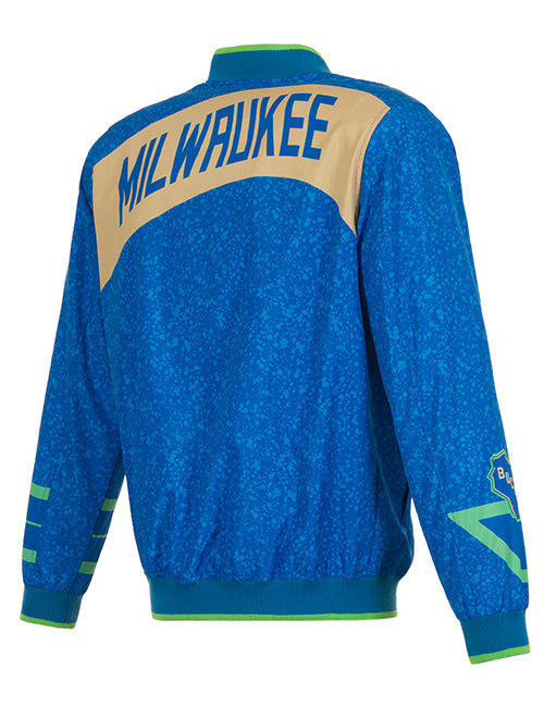 JH Design 2023-24 City Edition Milwaukee Bucks Jacket-back 