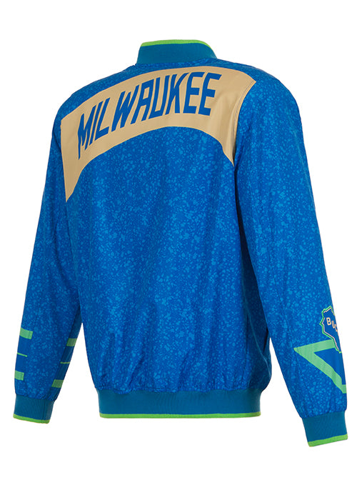 JH Design 2023-24 City Edition Milwaukee Bucks Jacket-back 