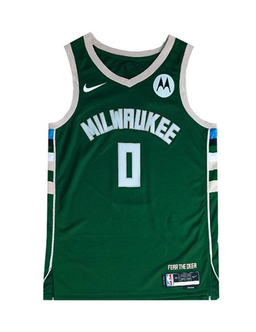 Signed Nike Icon Edition Marjon Beauchamp Milwaukee Bucks Swingman Jersey-front