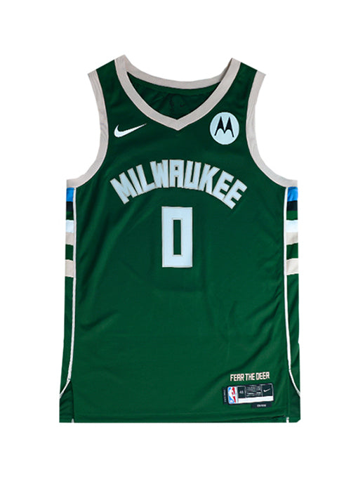 Signed Nike Icon Edition Marjon Beauchamp Milwaukee Bucks Swingman Jersey-front