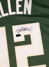 Signed Nike Icon Edition Grayson Allen Milwaukee Bucks Swingman Jersey-signature