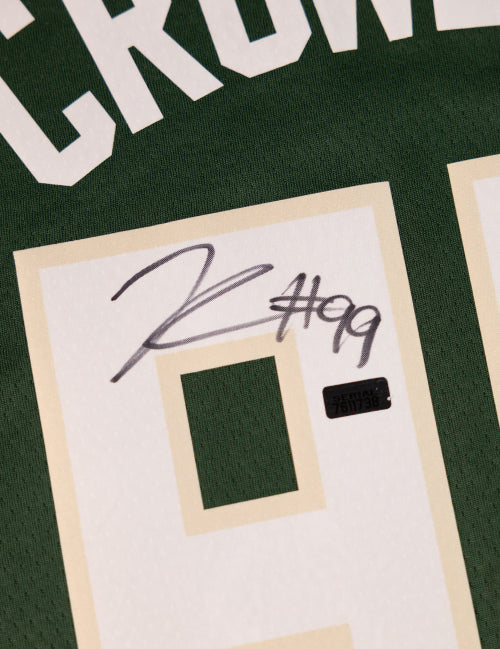 Signed Nike Icon Edition Jae Crowder Milwaukee Bucks Swingman Jersey-signature