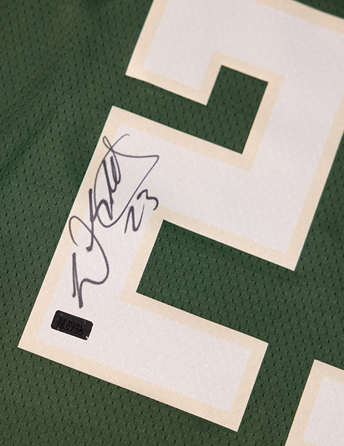 Signed Nike Icon Edition Wesley Matthews Milwaukee Bucks Swingman Jersey-signature