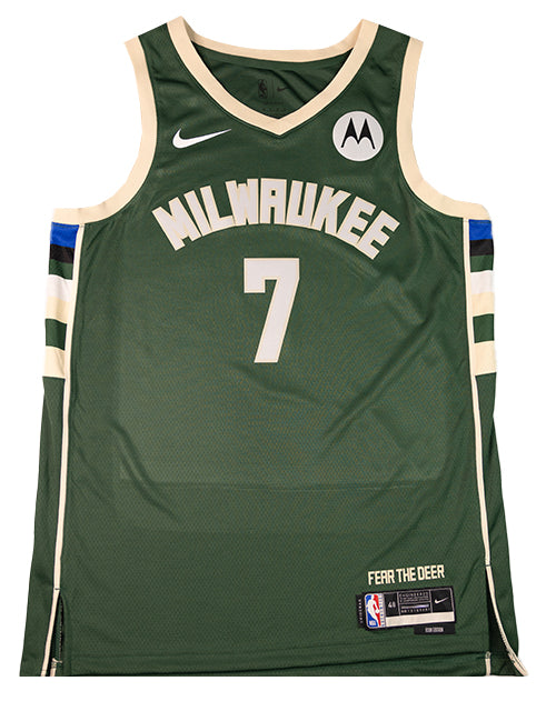 Signed Nike Icon Edition Joe Ingles Milwaukee Bucks Swingman Jersey-front