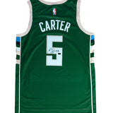 Signed Nike Icon Edition Jevon Carter Milwaukee Bucks Swingman Jersey-back