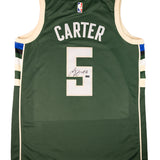 Signed Nike Icon Edition Jevon Carter Milwaukee Bucks Swingman Jersey-back