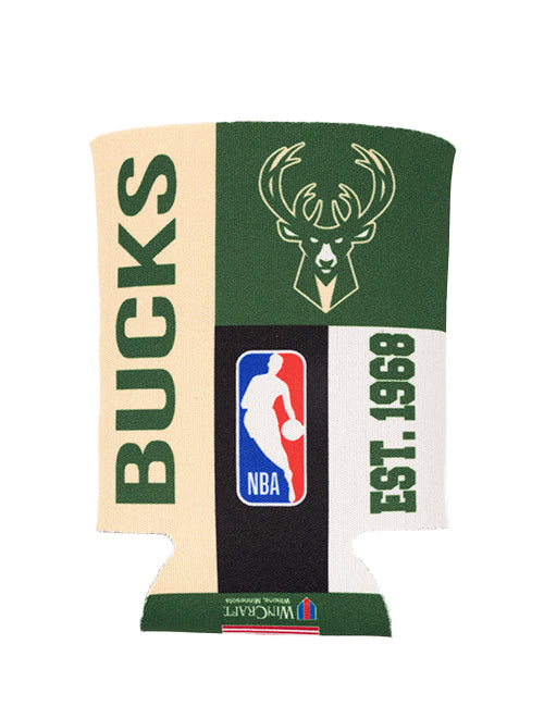 Wincraft Color Block Milwaukee Bucks 12oz Koozie- side 1