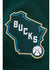 Pro Standard Mesh Classic Green Milwaukee Bucks Baseball Jersey- Lower Chest Patch 