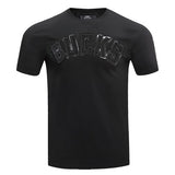 Pro Standard Triple Black Milwaukee Bucks T-Shirt - Front View