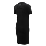 Women's Pro Standard Triple Black Milwaukee Bucks T-Shirt Dress - Angled Back Right View