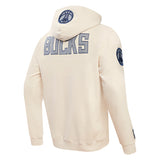 Pro Standard Varsity Blues Milwaukee Bucks Hooded Sweatshirt- Angled Back View