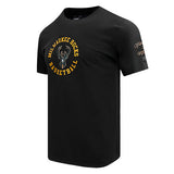 Pro Standard Hybrid SJ Black Milwaukee Bucks T-Shirt - Angled Left Side View