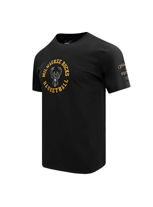 Pro Standard Hybrid SJ Black Milwaukee Bucks T-Shirt - Angled Left Side View